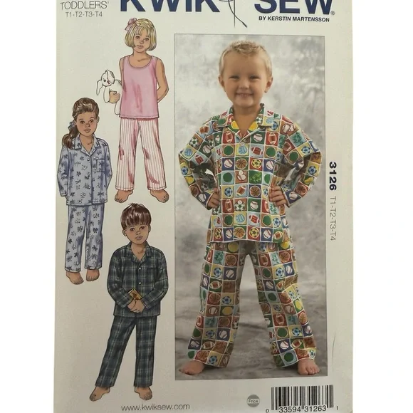 Kwik Sew Pattern Pajamas Collection - Picture 6 of 6